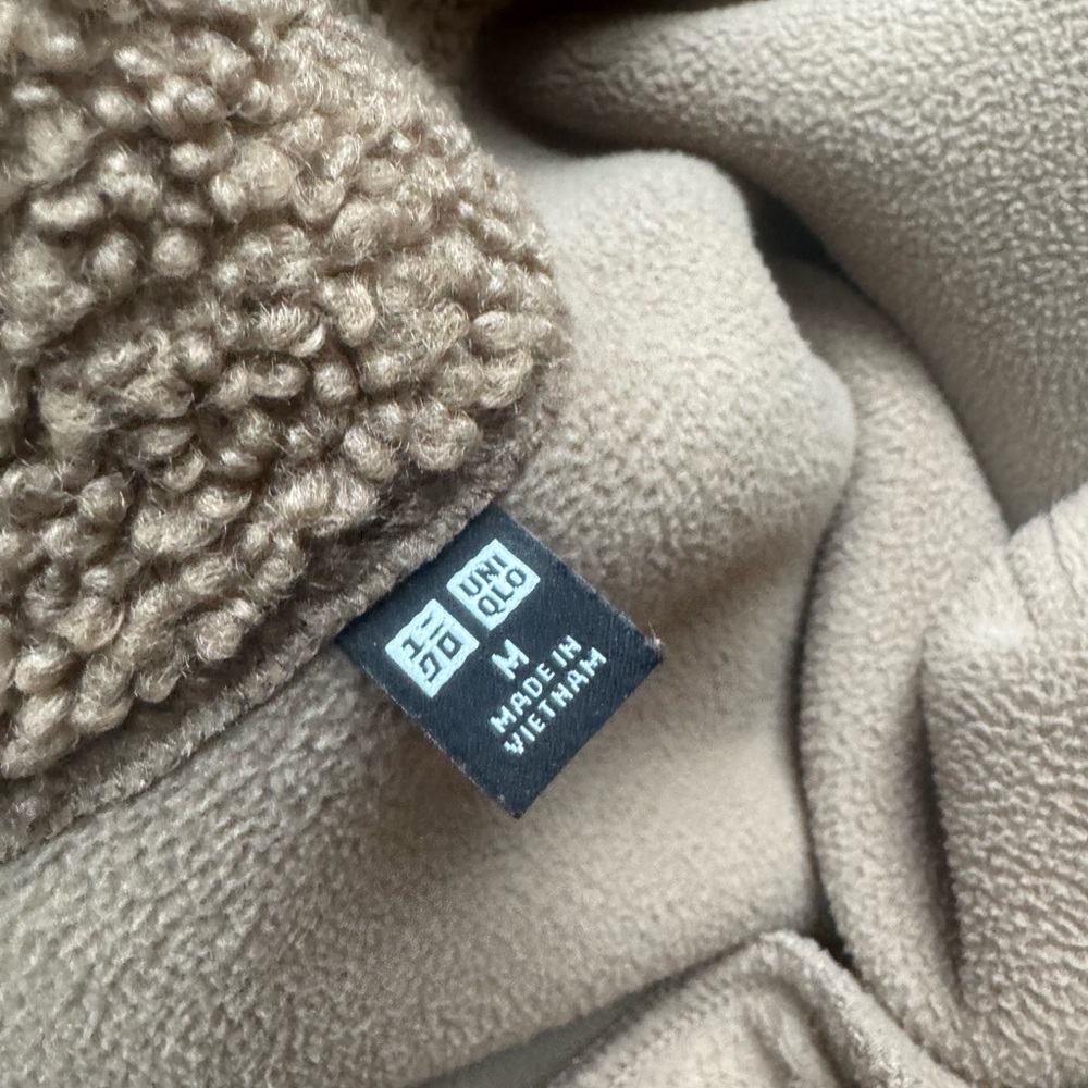 Uniqlo Women's Brown Teddy Jacket - Picture 3 of 4